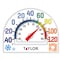Taylor Taylor Window Cling Dial Thermometer Plastic Clear 7 in. 5323 - alternate 1